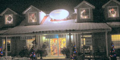 Winery with snow