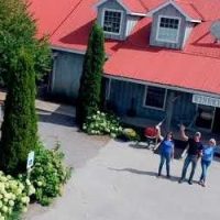 Birds eye view of Winery